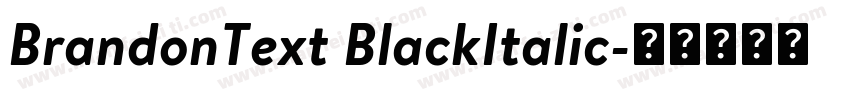 BrandonText BlackItalic字体转换